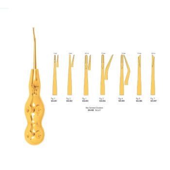 <h4>Root Elevators</h4> <h6> Elevadores Para Raíces  </h6> <h6> Wurzelheber </h6>